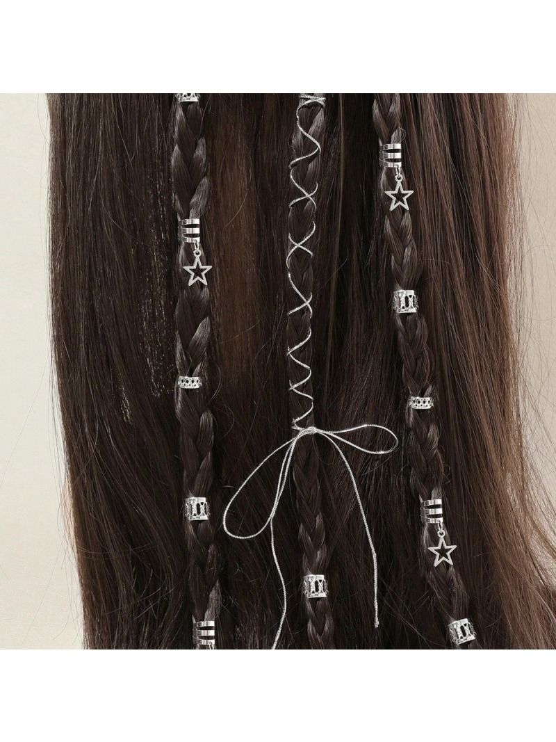 36 Uds. Anillos Estrella para Dreads DIY Trenzas de Cabello