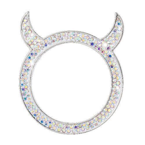 Universal Car Start Button Ring Cover, Rhinestone Zinc Alloy Ignition Decor